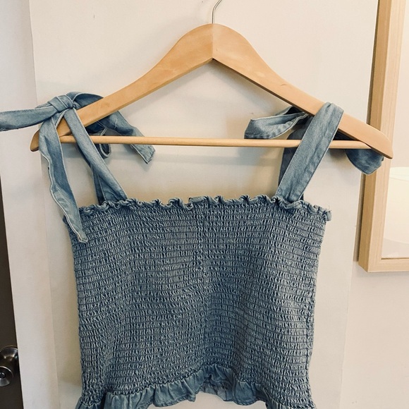 NWT American Eagle Denim Tank - Picture 3 of 3